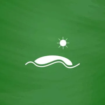 Island. Vector illustration Stock Illustration