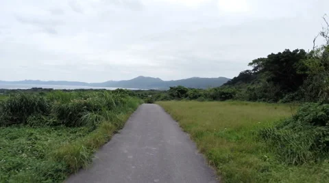 Island view drive from the high points of Ishigaki Island. Video stock 61547465