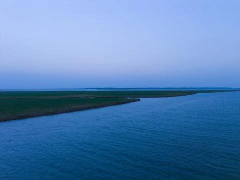 Island View In The River Stock Photos