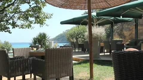 Island Viewpoint Cafe Stock Footage 8917353