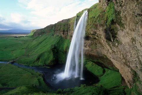 Island Wasserfall Stock Photos