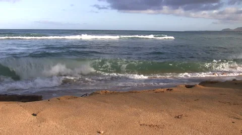 Island Waves Stock Footage 6530807