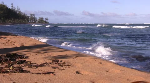 Island Waves Stock Footage 6702976