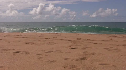 Island Waves Stock Footage 6731024