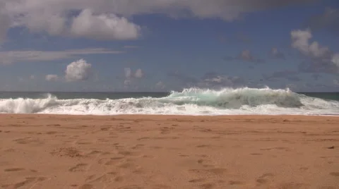 Island Waves Stock Footage 6732193