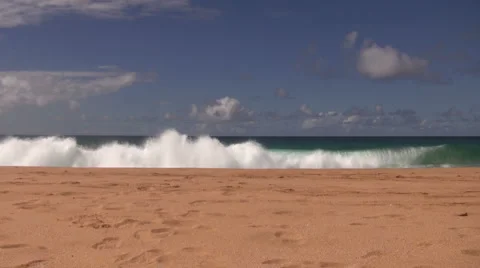 Island Waves Timelapse Stock Footage 6734135