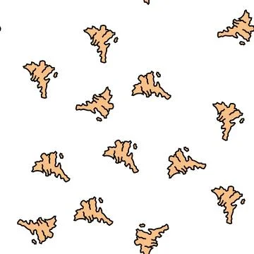 Island whitsunday vector seamless pattern Illustrazione stock