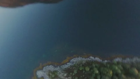 Islands 1 FPV Video stock 138424178