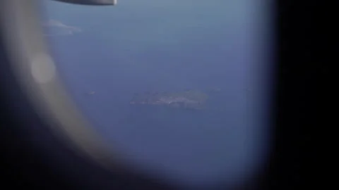 Islands from the airplane window Stock Footage 249250170