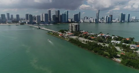 Islands on Biscayne Bay Video stock 155192884