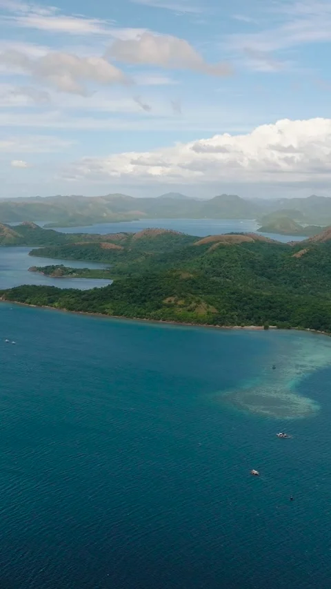 Islands in Coron, Palawan. Philippines. Stock Footage 267401907