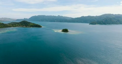 Islands in Coron, Palawan. Philippines. Stock Footage 327979574