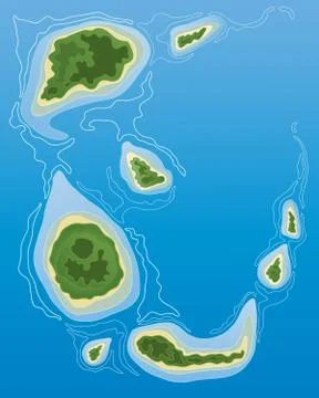 Islands design Stock Illustration