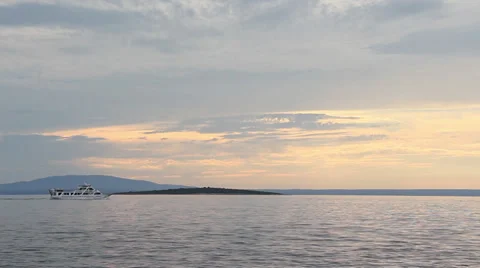 Islands on horizon 2 Stock Footage 31782074