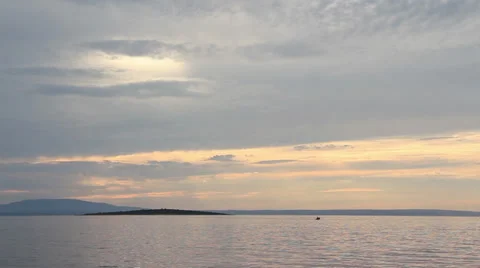 Islands on horizon 4 Stock Footage 31869153