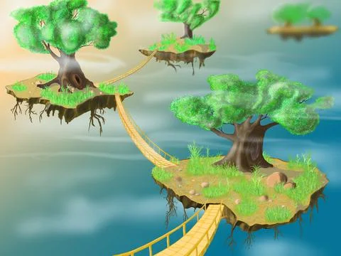 The Islands 库存插图