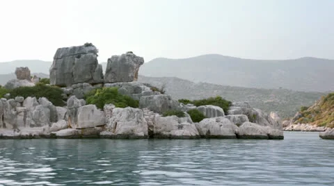 Islands of kekova Stock Footage 24825540