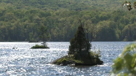 Islands in lake Video stock 435315