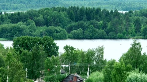 Islands on the river Stock Footage 874299