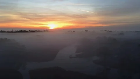 Islands in the sky Stock Footage 121782379