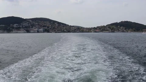 Islands view while traveling by ferry 스톡 동영상 188826326