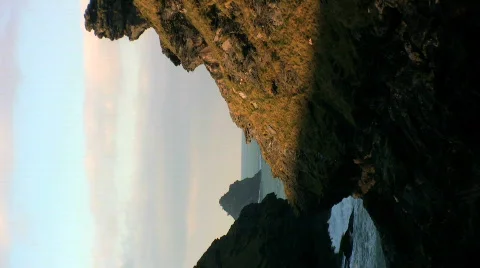 Islands,cliffs and ocean Stock Footage 303001