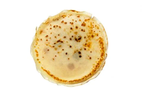 Islated on white pancake Stock Photos