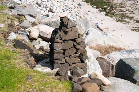 Islay cairn Stock Photos