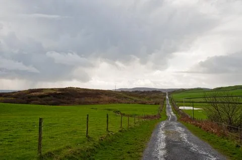 Islay road Stock Photos