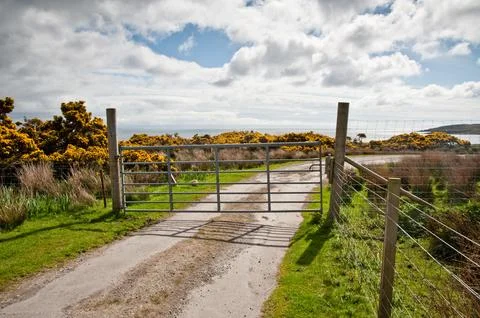 Islay road Stock Photos