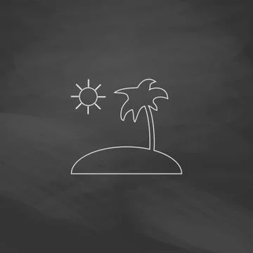 Isle computer symbol Stock-Illustration