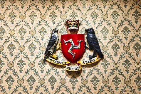 Isle of Man crest Stock Photos