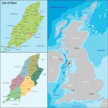 Isle of Man Stock Illustration