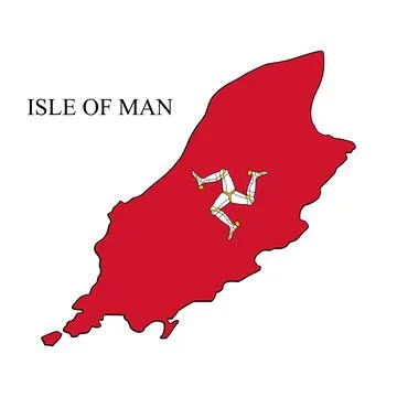 Isle of Man map vector illustration. Global economy. Famous country.  Stock Illustration