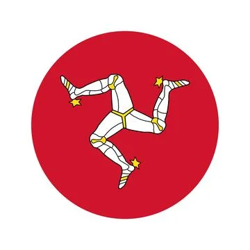 Isle of Mann flag simple illustration for independence day or election Stock-Illustration