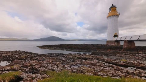 Isle of Mull, Tobermory lighthouse time lapse in 4k Stock Footage 311939854