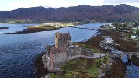 Isle of Skye - Eilean Donan Castle - Scotland - 1 Stock Footage 158013572