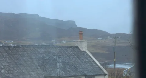 Isle of Skye via Window Stock Footage 70596368