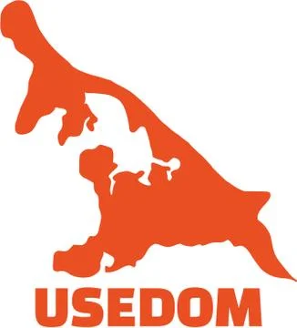 Isle usedom word Stock Illustration