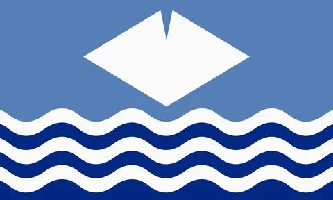 Isle of Wight flag background Stock Illustration