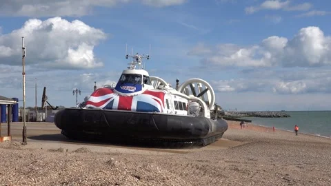 Isle of Wight Hovercraft Stock Footage 274805041