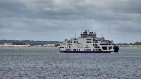 Isle of Wight Wightlink Ferry St Clare Stock Footage 303379801