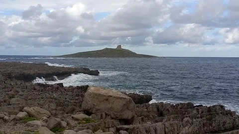 Islet in the background Stock Footage 297869901