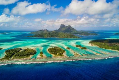 Islets of Bora Bora 스톡 사진