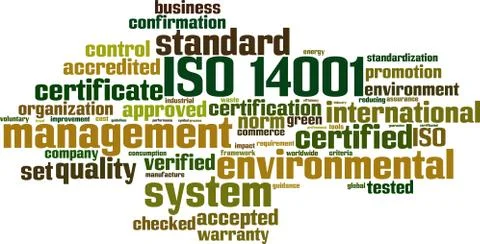 Iso 14001 word cloud イラスト素材