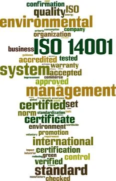 Iso 14001 word cloud イラスト素材