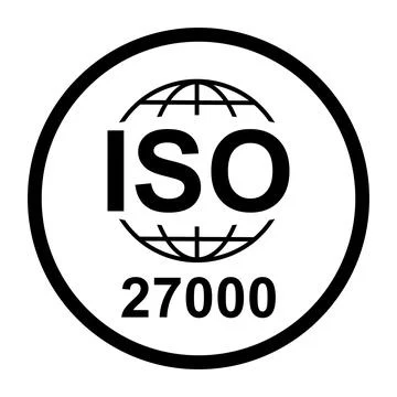 Iso 27000 icon. Information Security Management System. Standard quality symb Stock Illustration