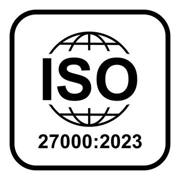 Iso 27000 icon. Information Security Management System. Standard quality symb Stock Illustration