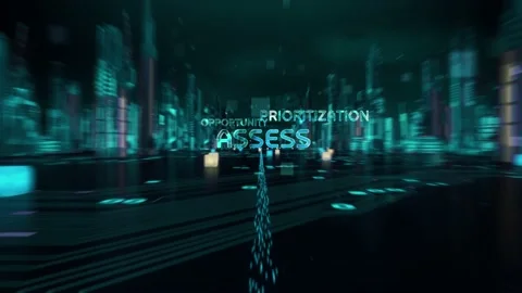 Iso 31000 with digital technology hitech concept Stock Footage 143532136