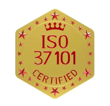 ISO 37101 standard Stock Illustration